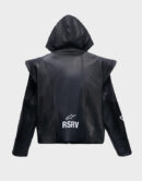 alpinestar rsrv axis black leather hoodie