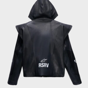 alpinestar rsrv axis black leather hoodie