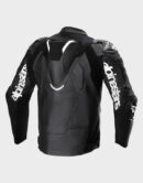 alpinestars atem v5 black leather jacket