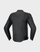 alpinestars dusk black leather jacket