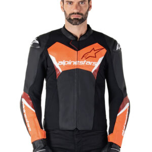alpinestars faster v3 leather jacket