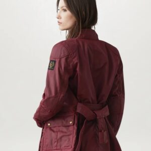 belstaff women waxed cotton trialmaster motorcycle jacket