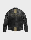 harley davidson triple vent leather jacket black