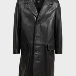 schott nyc lightweight cowhide trench coat