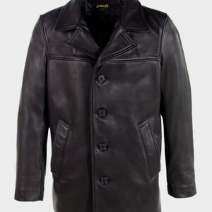 schott nyc mens leather overcoat