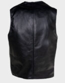 schott nyc naked cow hide moto black vest