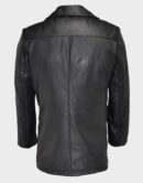 schott nyc naval pea black leather coat