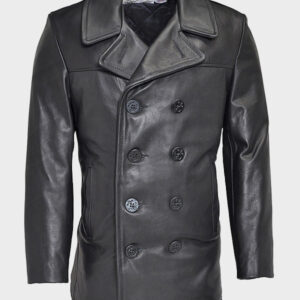 schott nyc naval pea leather coat