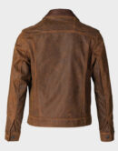 schott nyc nubuck cowhide mechanic's brown jacket