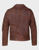 schott nyc storm heavyweight oiled nubuck brown jacket