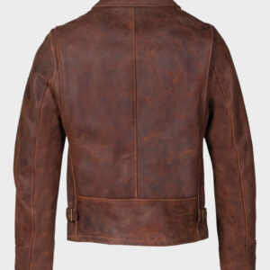 schott nyc storm heavyweight oiled nubuck brown jacket