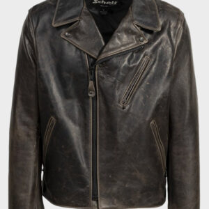 schott nyc waxy pullup cowhide clean jacket