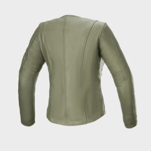 women alice zipper leather jacket